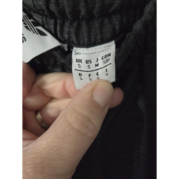 Vintage Adidas Side Stripe Lined Windbreaker Track Pants, Gray, Small - Picture 4 of 5
